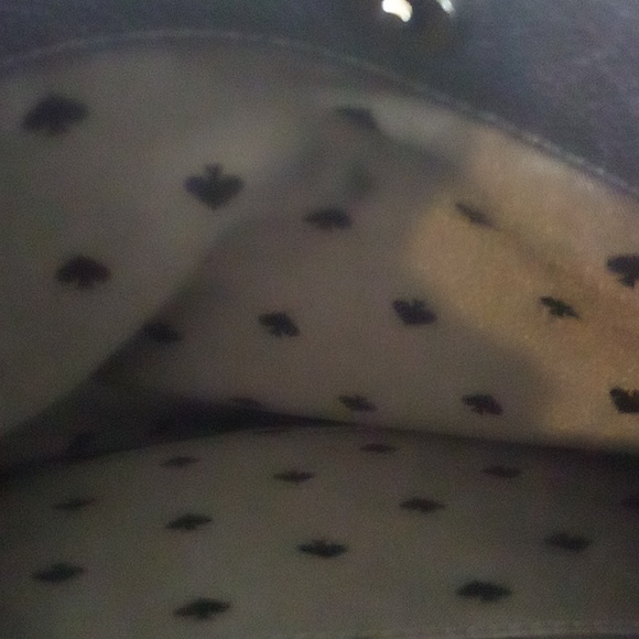 Kate Spade large 3 compartment bag in black pen led leather  tote NWT - Picture 8 of 9
